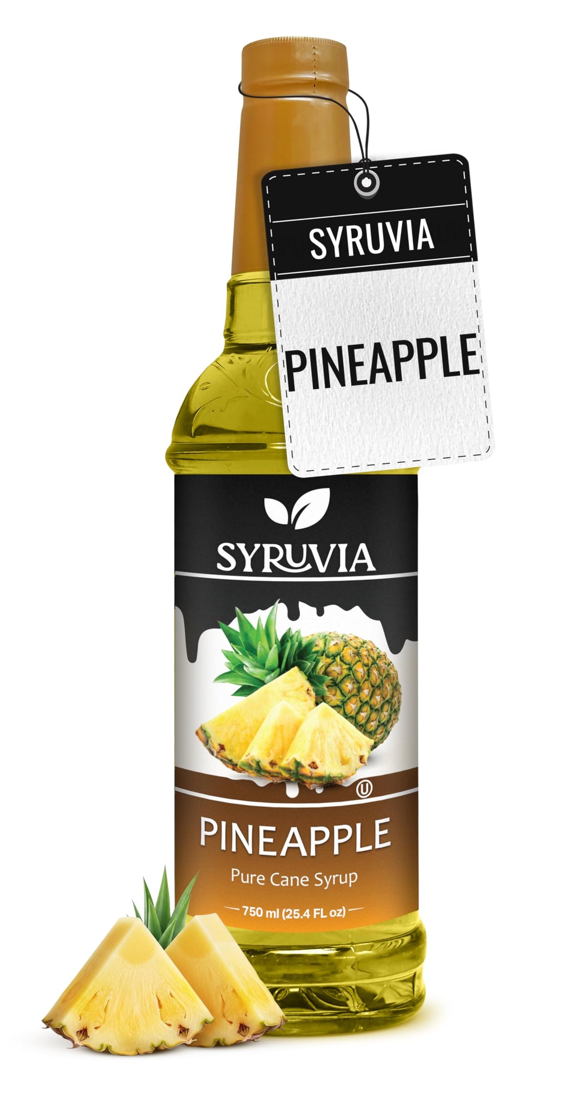 Syruvia Coffee Syrup, Peppermint Flavored Syrup for Drinks, Lattes, and Desserts – 25.4 fl oz