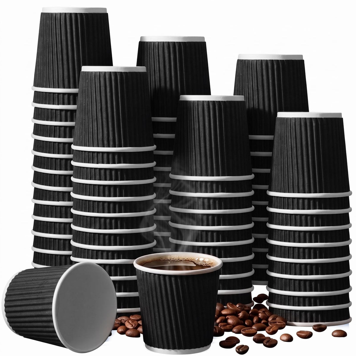 Yaomiao 200 Pcs 4 oz Disposable Espresso Coffee Cups,Kraft Paper Color