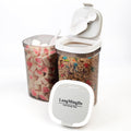 LANGMINGDE Airtight Food Storage Containers, 1.6 QT Coffee Canister Set with Magnetic Scoop, BPA Free, Ideal for Coffee, Spices, Herbs, Candy & Snacks, Keeps Freshness, 2 PCS(Large size