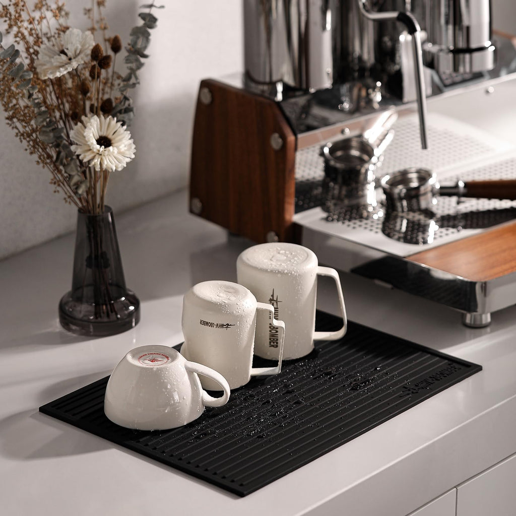 MHW Bomber 450ml/15.2oz Milk Frothing Pitcher - Stainless Steel Espresso Steaming Pitcher - Barista Latte Art Round Spout Milk Jug P6006W