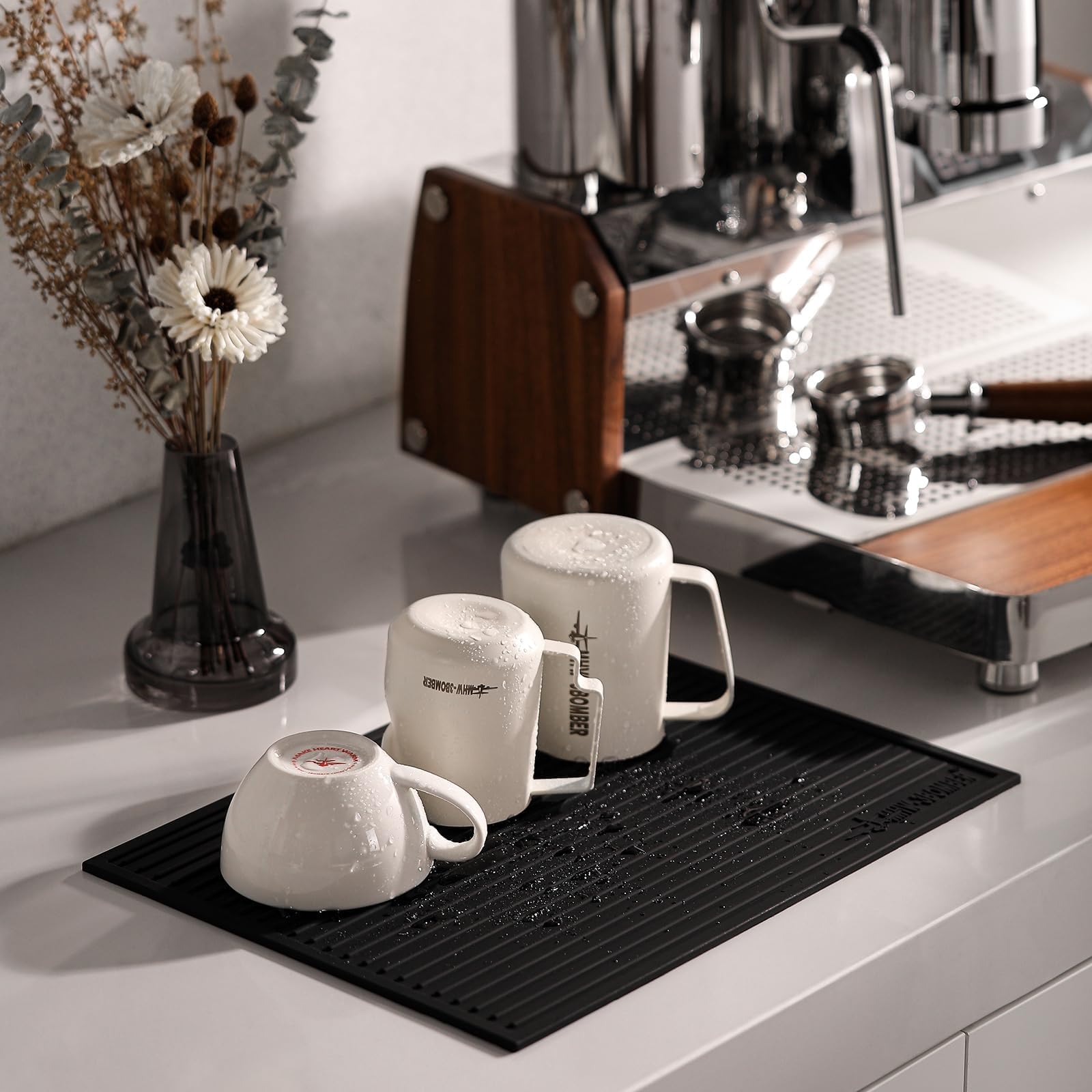 MHW Bomber 450ml/15.2oz Milk Frothing Pitcher - Stainless Steel Espresso Steaming Pitcher - Barista Latte Art Round Spout Milk Jug P6006W