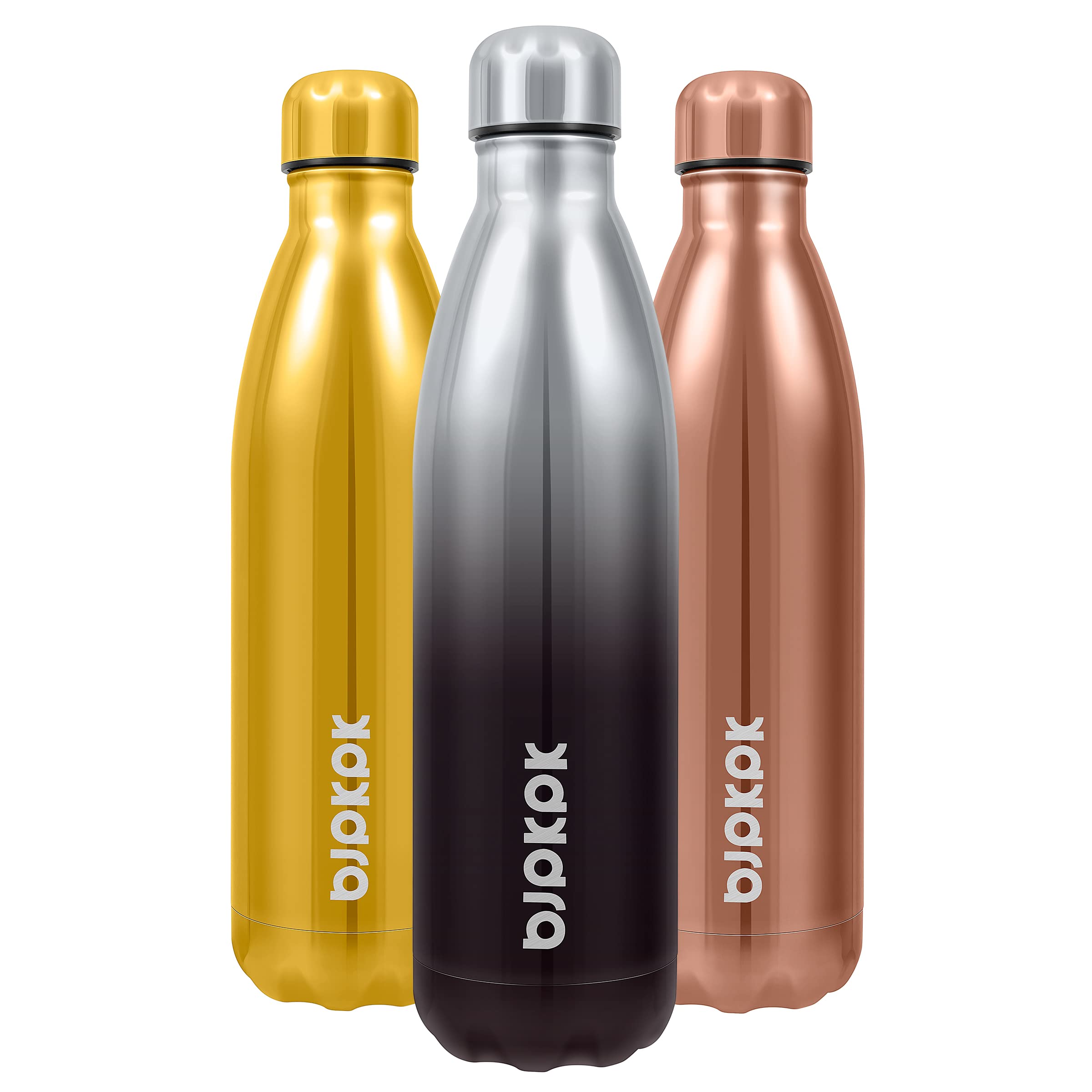 BJPKPK 25 oz Insulated Water Bottle, Stainless Steel Flask, Leak Proof