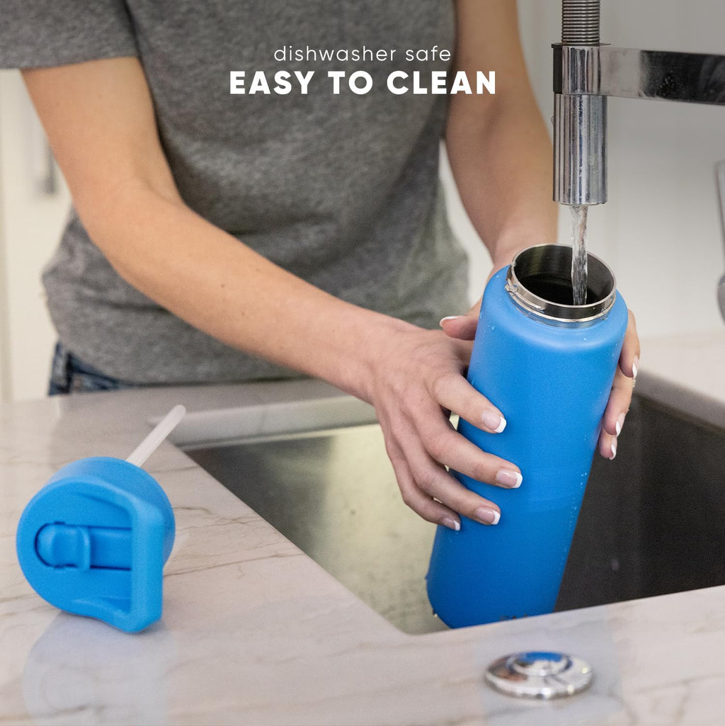 Simple Modern Insulated Water Bottle with Straw | 30oz | Green