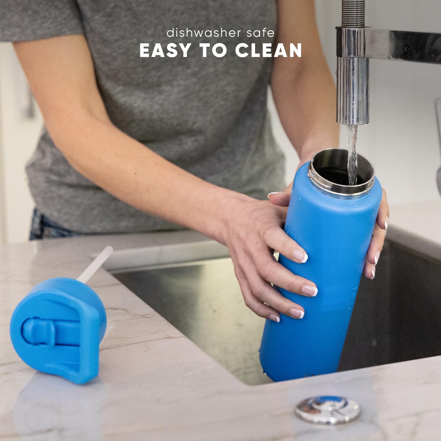 Simple Modern Insulated Water Bottle with Straw | 30oz | Green