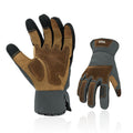 Vgo... 1-Pair Gardening Gloves Men, Safety Work Gloves, Puncture-proof, Thornproof, Touchscreen (Gray,S,SL7475)