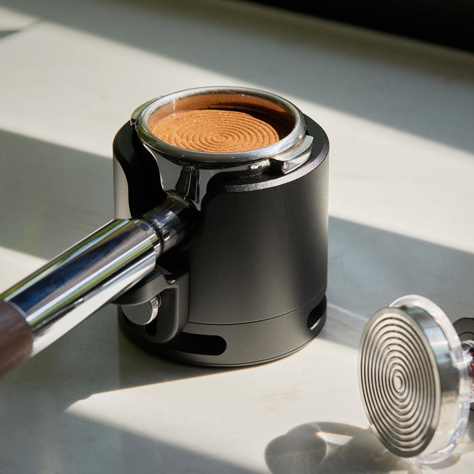 IKAPE 54mm Bottomless Naked Portafilter, Suitable for 54mm Breville Barista Series BES870/880 Machine & Solis Barista Machines (Bambino Plus Not Supported)