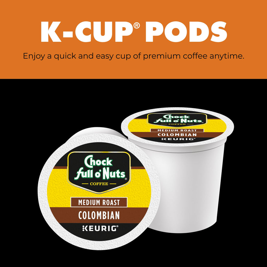 Chock Full o' Nuts Variety Pack Keurig K-Cup Pods for Keurig Brewers – Premium Arabica, Mild, Medium and Dark Roast – Single Serve – 4 Packs of 12 K-Cup Pods