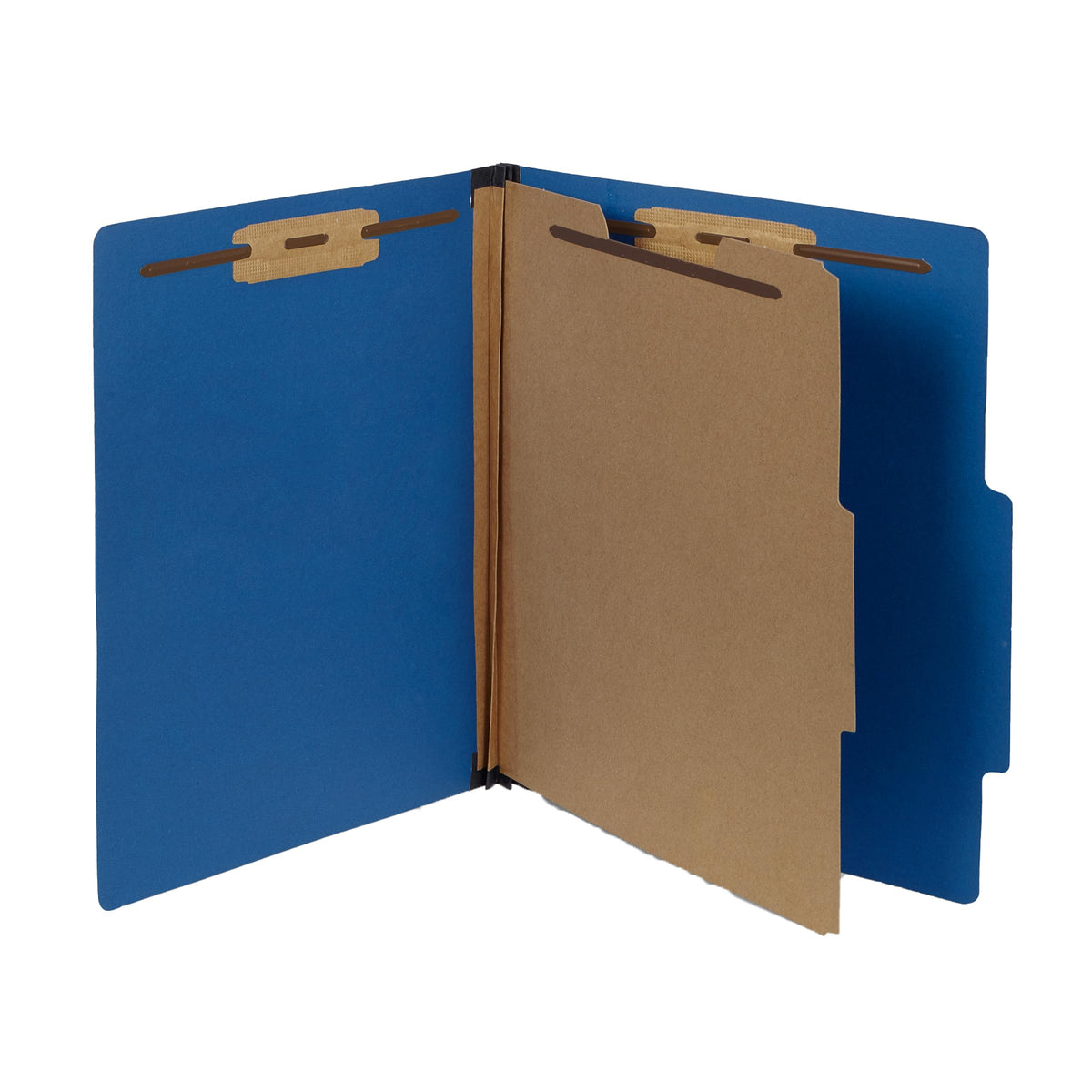 Blue Summit Supplies 10 Dark Blue Classification Folders, 1 Divider, Letter