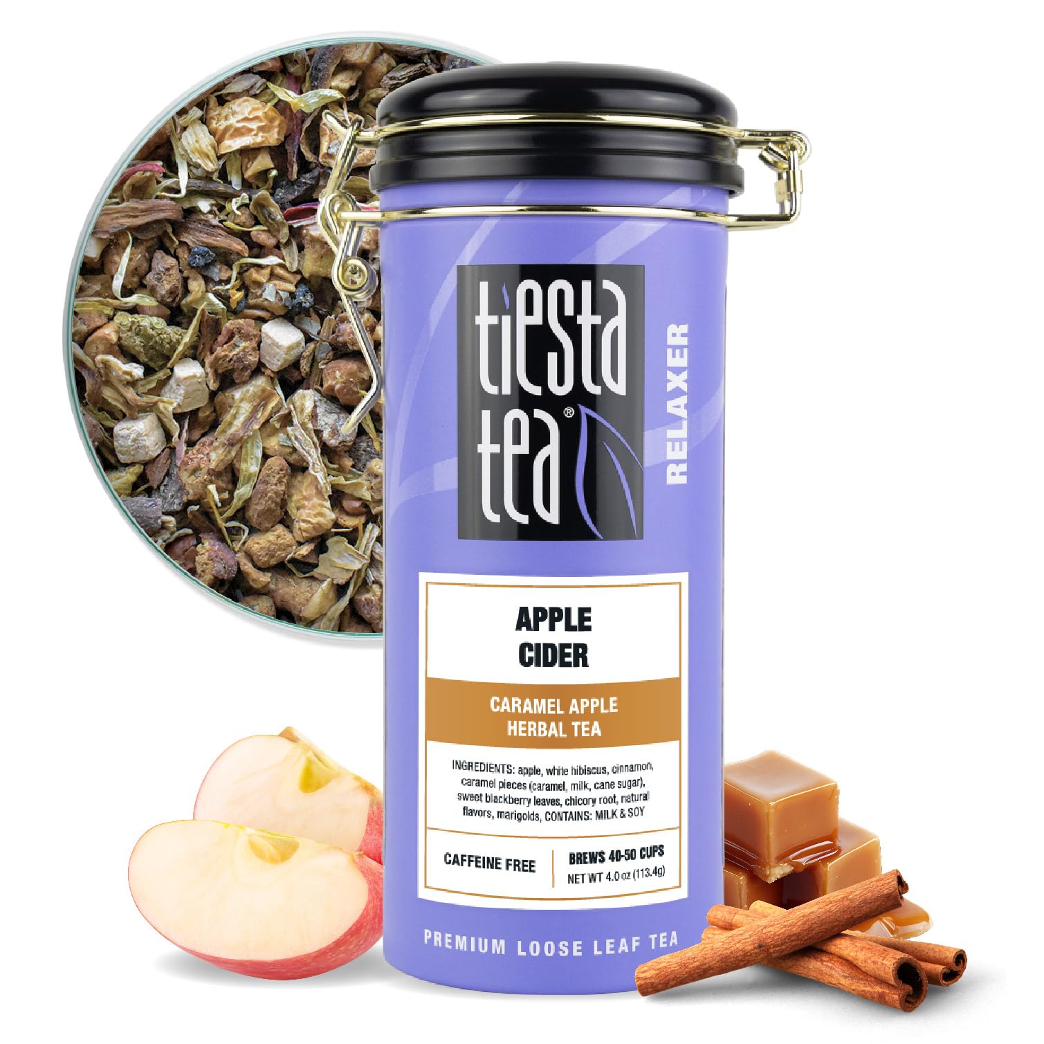 Tiesta Tea - Apple Cider, Loose Leaf, Caramel Apple Herbal Tea, Blend
