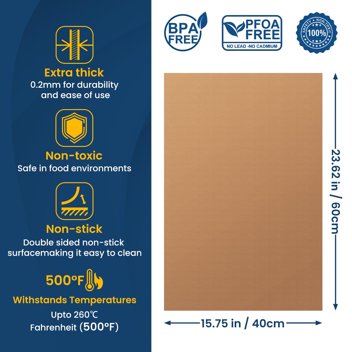 Oven Liners for Bottom of Oven -2Pack Large Heavy Duty Oven Mat, Toaster Gas Stove Oven Liner,Oven Covers for Electric Stove,Grill Mat - BPA & PFOA Free Kitchen Accessory to Keep Oven Clean