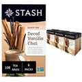 STASH Decaf Vanilla Chai Black Tea, 108 Bags (6 Boxes of 18), Decaffeinated