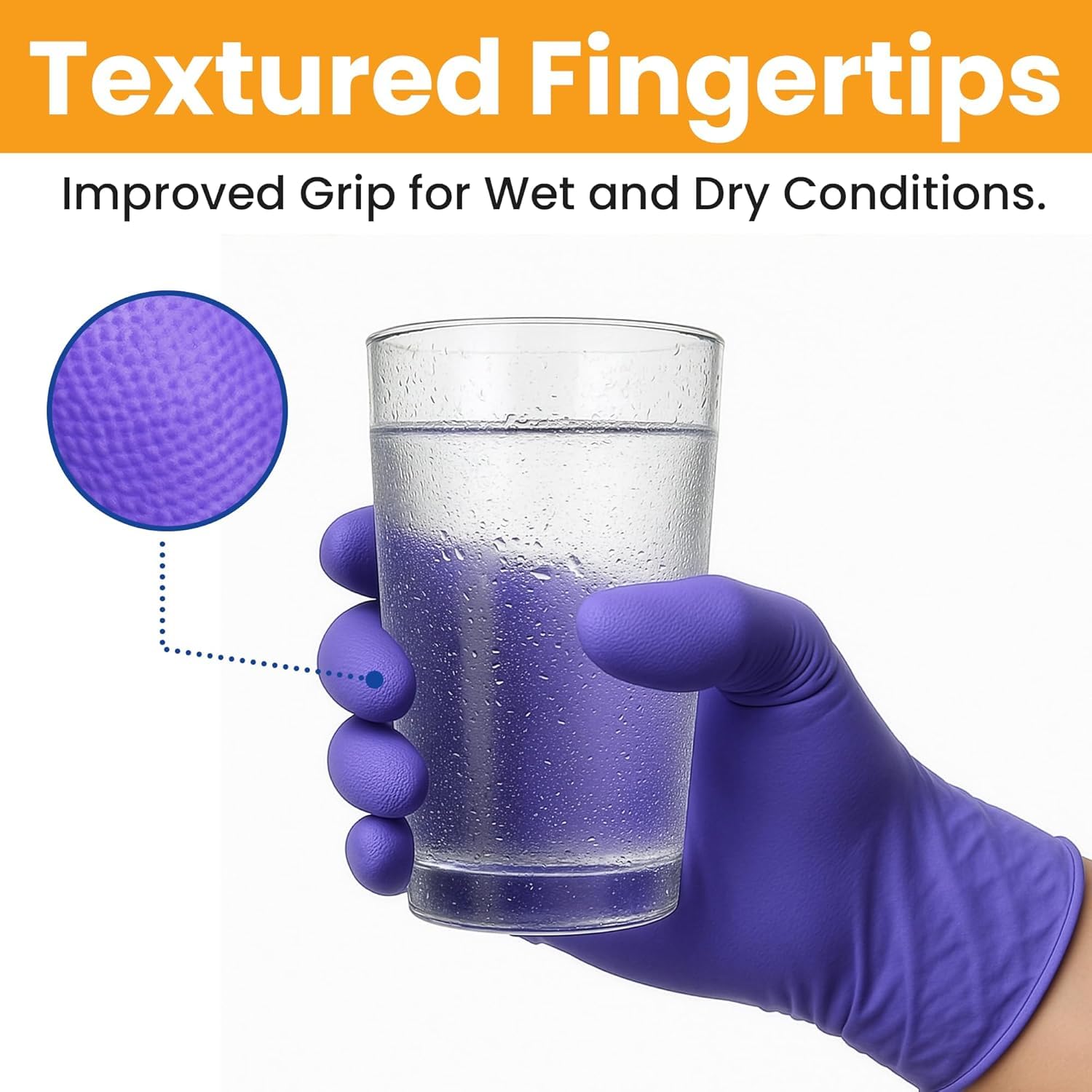 SAFEWAY USA 4000 pcs, Large, 4 Mil Nitrile Disposable Gloves — Multi-Purpose Powder-Free and Non-Latex Textured Fingertips for Medical Use, Nursing, Lab Work, Kitchen Prep, Cleaning, Tattooing & More