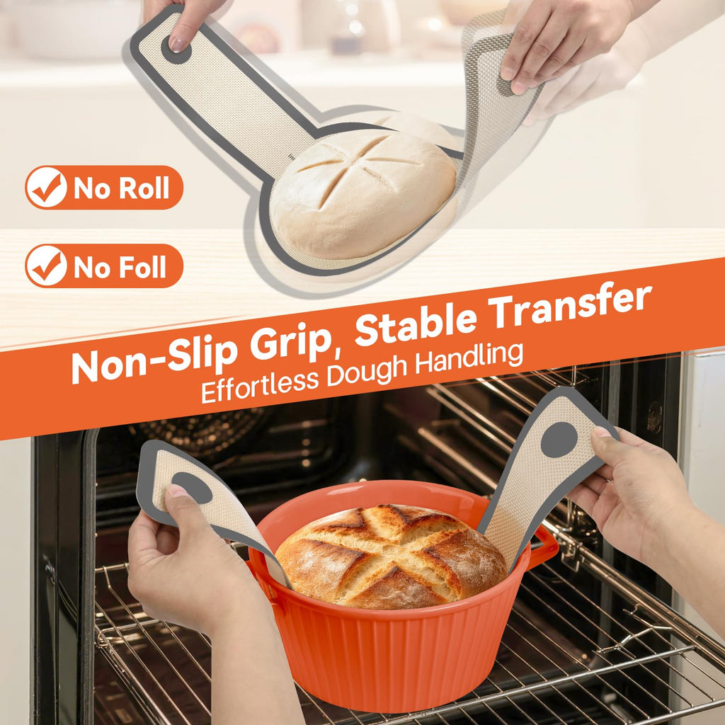 Sharmila 2Pc Silicone Bread Sling for Dutch Oven Sourdough Baking Tools