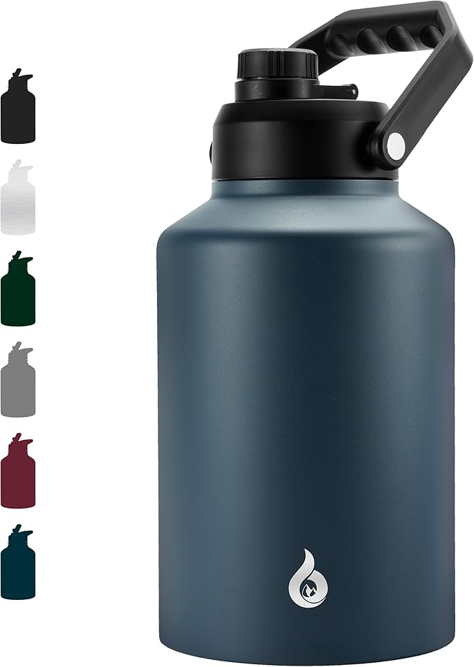 BJPKPK 64oz Insulated Water Bottle, Stainless Steel Vacuum Jug with Handle