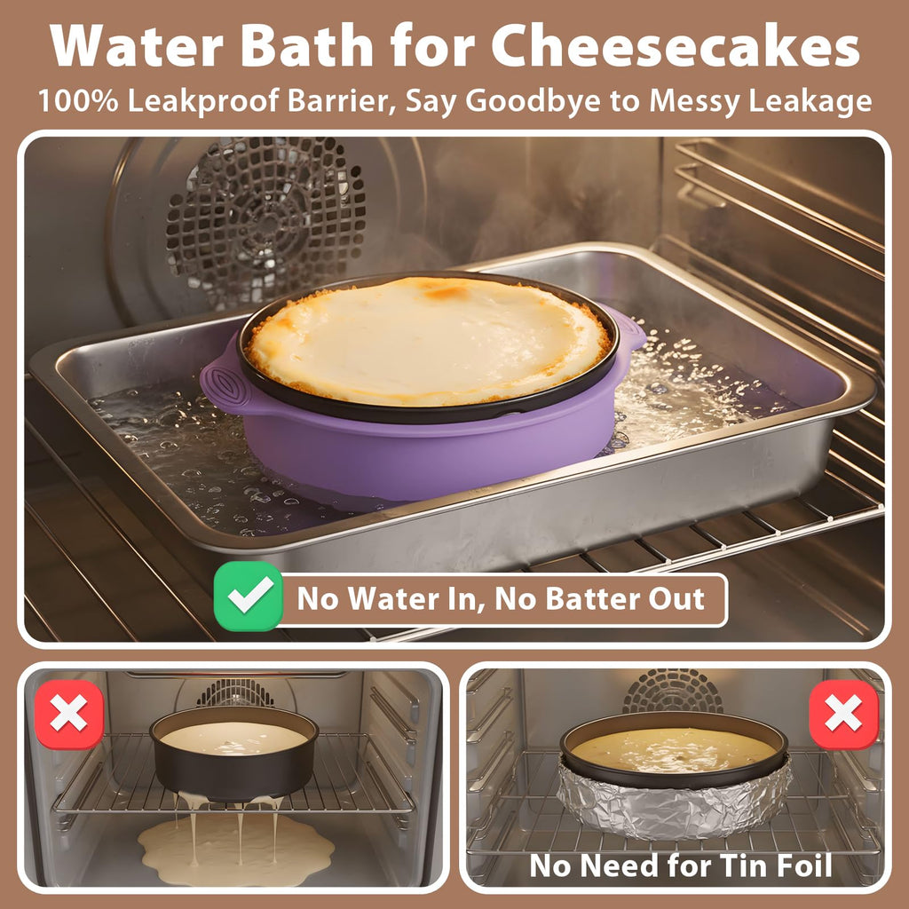 Hikolvol Springform Pan 9 Inch Nonstick Cheesecake Pan with Protector