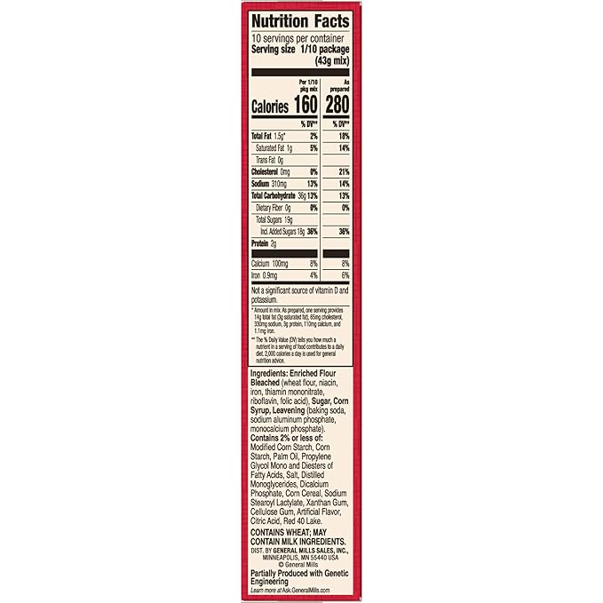 Betty Crocker Super Moist Cake Mix-Cherry Chip-15.25 Oz,2 Pack