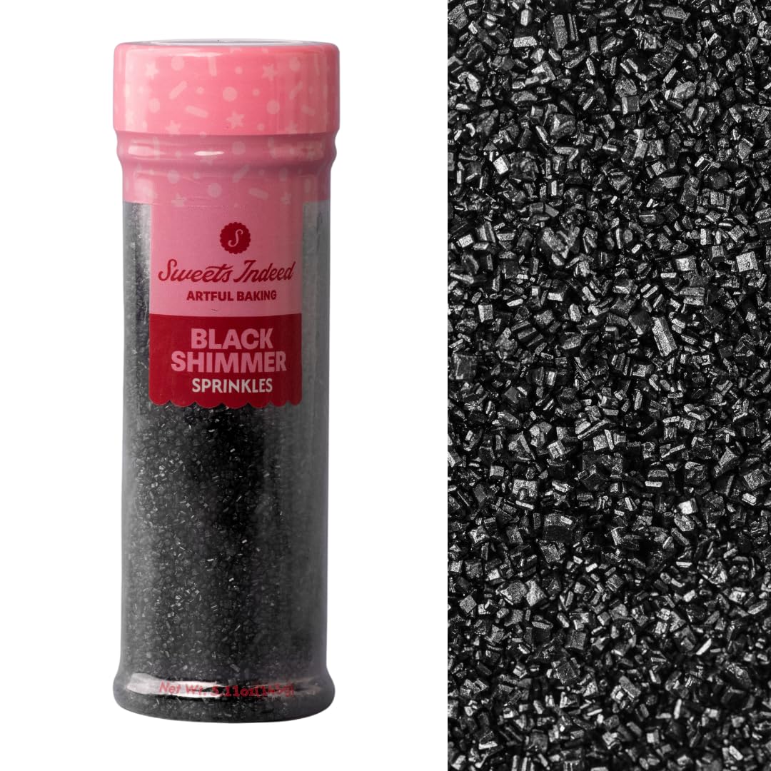 Sweets Indeed Sanding Sugar Crystals for Baking & Decorating, 5.11 oz (Glitz)