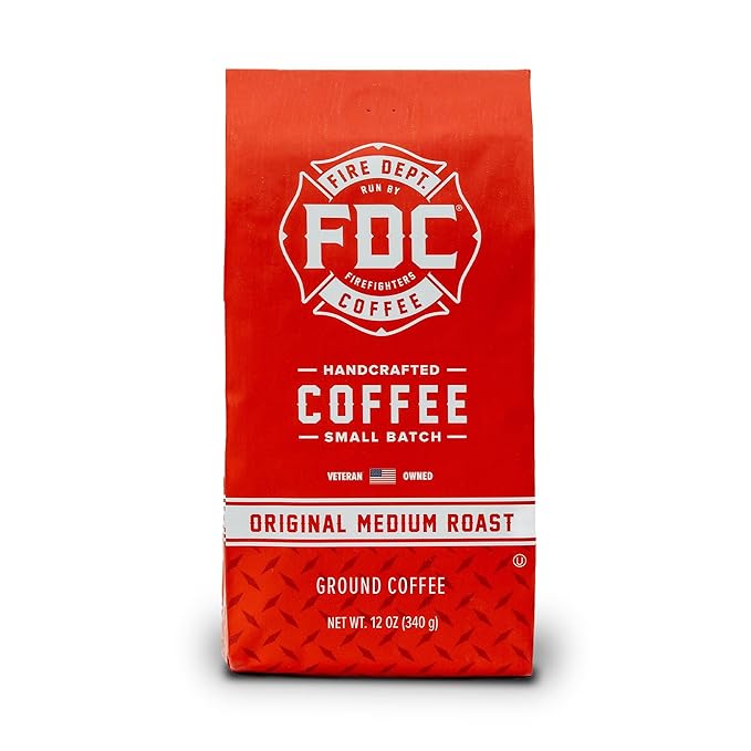 Fire Department Coffee Vanilla Bourbon Infused Ground Coffee - 12 oz