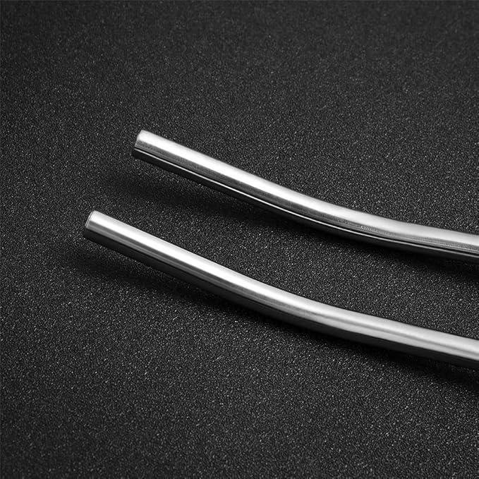 2Pcs Stainless Steel Straws Spoons, Reusable Metall Straws Spoon with 1 Cleaning Brushes,2 in 1 Snow Cone Straws Drinking Reusable Stainless Steel Ice Tea Long Spoons Straws for Cocktail Milkshake (2)