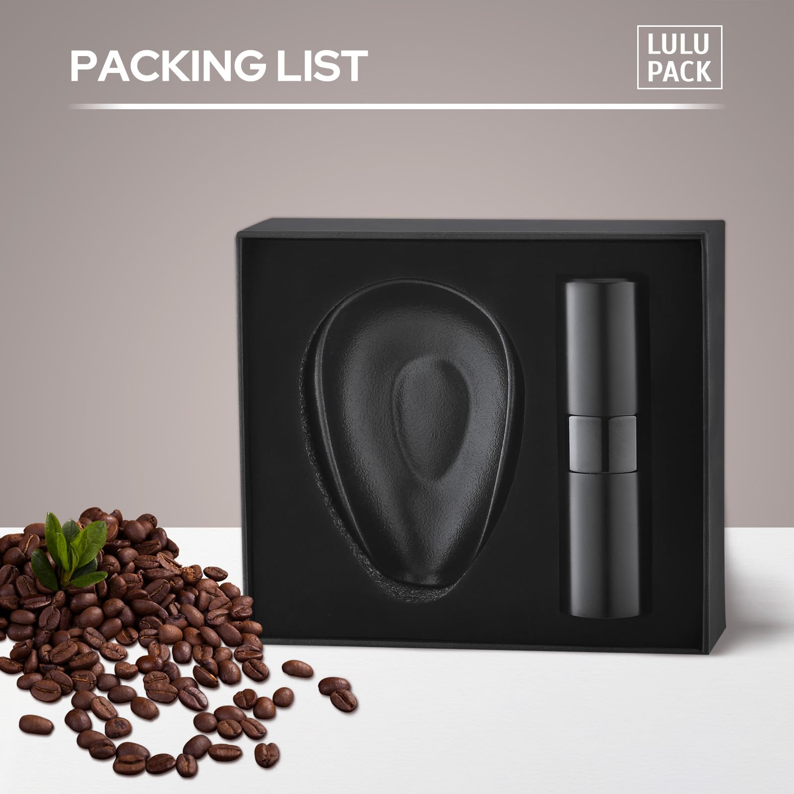 Lulupack Coffee Bean Dosing Cup & 20ml Spray Bottle, Espresso Accessories
