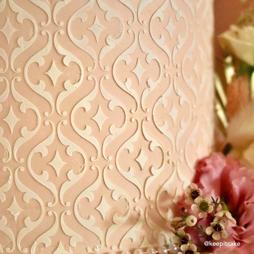 Lacupella Cake Stencil for Buttercream Cake, Royal Icing, Ganache, Painting, Art and Crafts (SAHI)