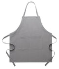 Tobyan Cotton Linen Apron for Women - Adjustable Casual Apron with Pocktes, Great for Florist, Coffee House and Kitchen (Light Grey)
