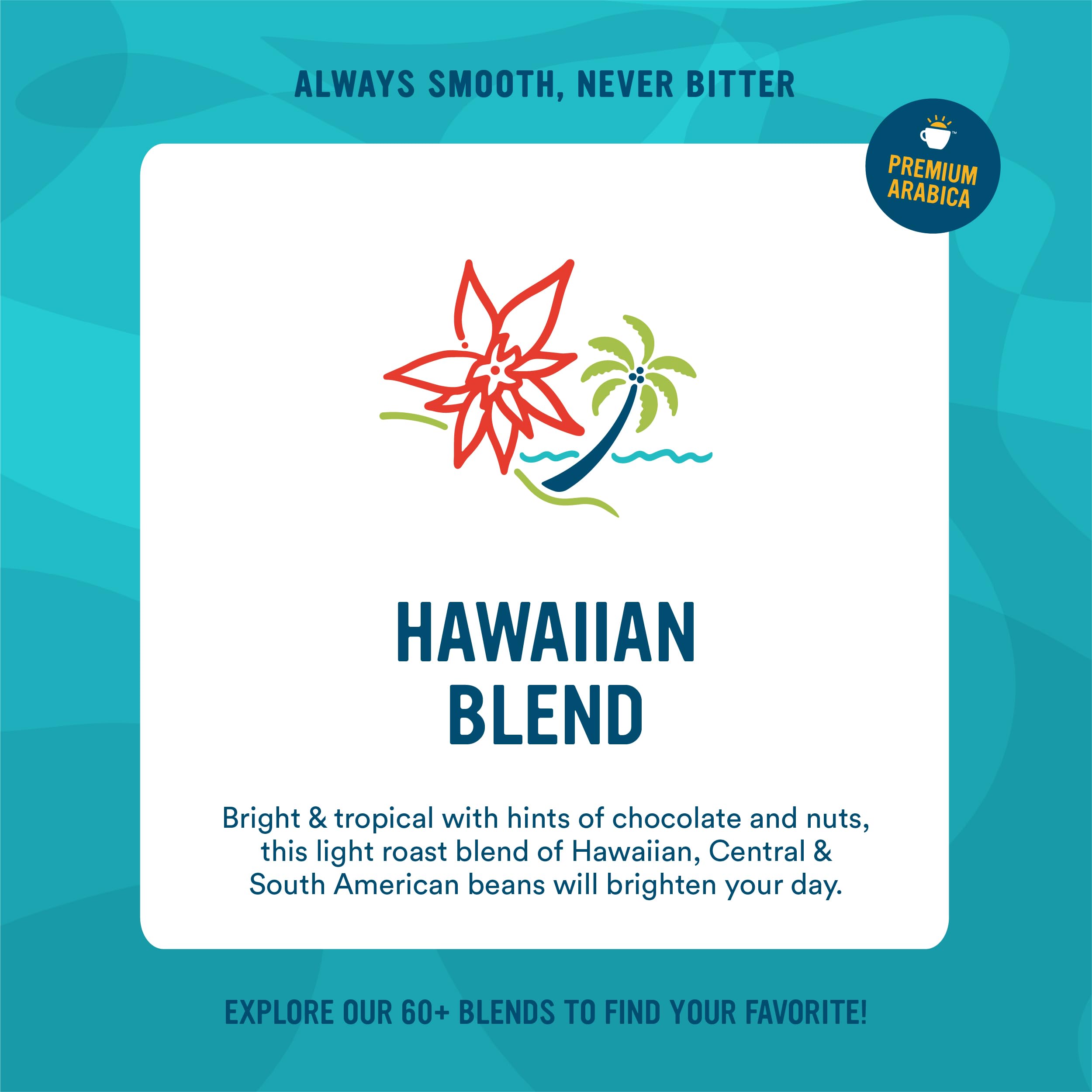 Cameron's Coffee Roasted Ground Coffee Bag, 10% Hawaiian Coffee Blend, 10 Ounce, Pack of 6 NEW