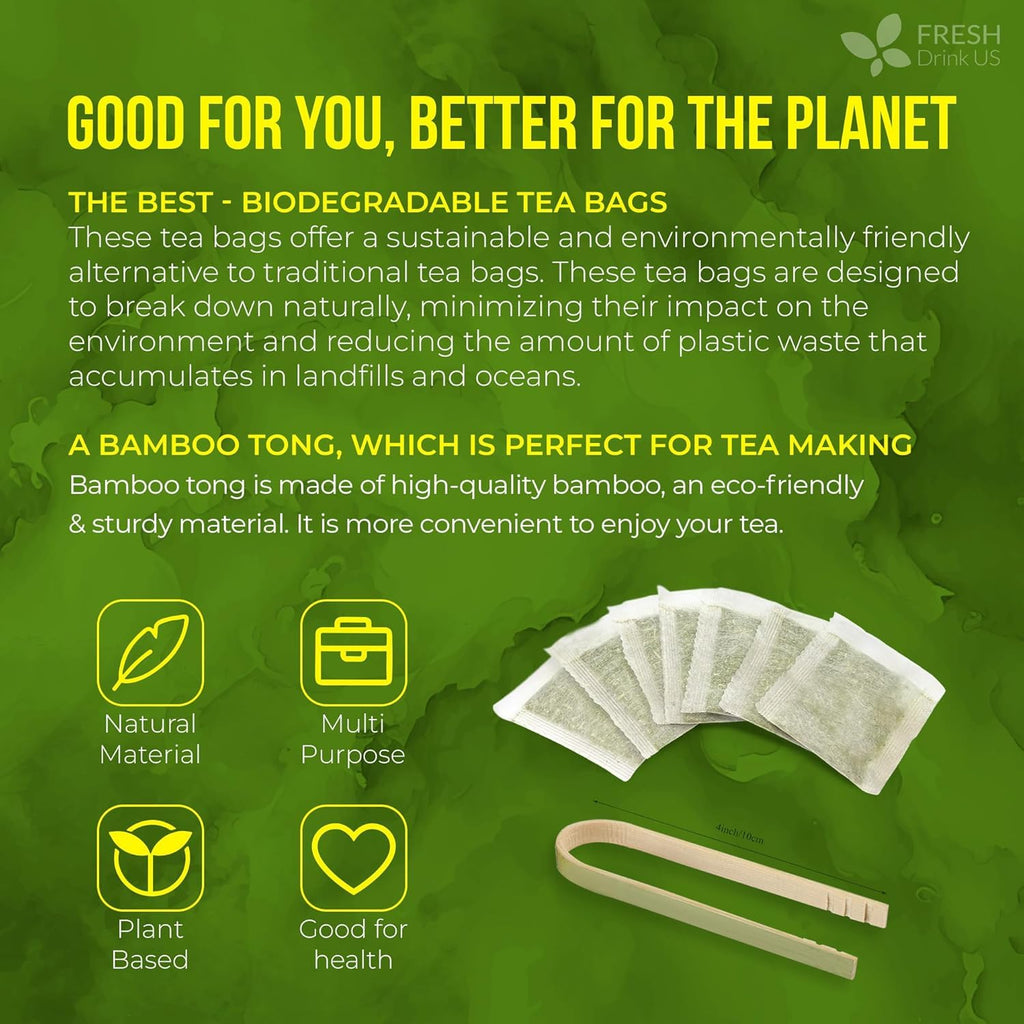 40 Premium Soursop Graviola Leaf Tea Bags, 100% Natural and Pure from Soursop Leaves, Handmade, Made With Natural Materials-Corn Fiber Tea Bag, Sugar/Caffeine/Gluten Free, Hoja Guanabana Tea
