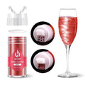Red Edible Glitter for Cocktails - 6g Red Luster Dust Edible Drink Glitter Food Grade Metallic Shimmer Powder Sprinkles for Beverage Cake Chocolate Candy