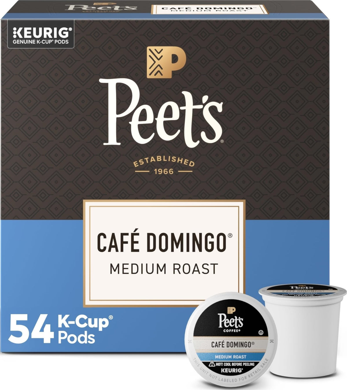 Peet's Coffee Coffee Pods, Medium Roast, Single Origin Brazil, 88 K Cups