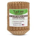 Tupkee Basket Coffee Filter 8-12 Cup, 200 Count, Natural Brown, Made In USA