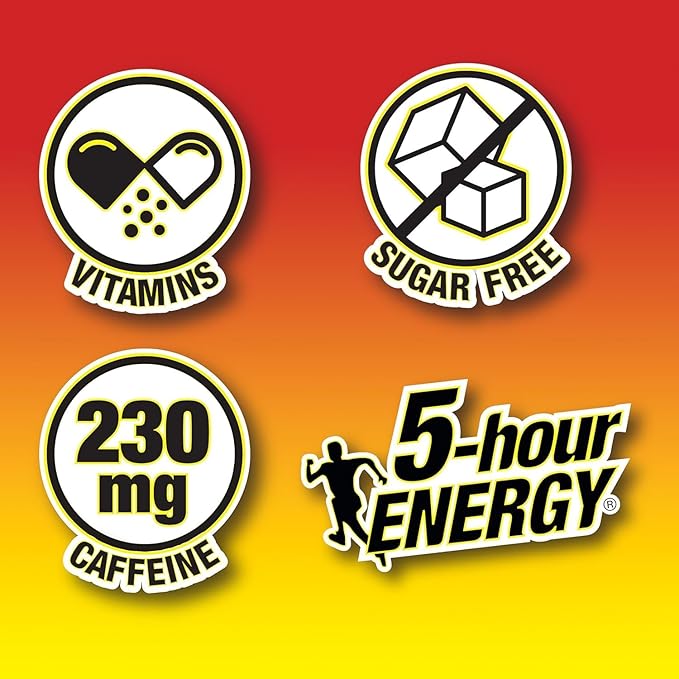 5-hour ENERGY Extra Strength Glow Motion Fruity Rainbow Fusion Flavor, Energy Shot 1.93oz, 30-Pack