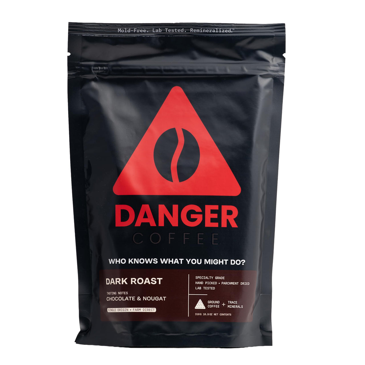 Danger Coffee Ground Mold Free Coffee by Dave Asprey | Medium Roast 10.9 oz
