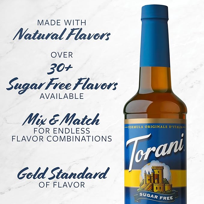 Torani Sugar Free Syrup, Holiday Variety Pack, 25.4 Ounce (Pack of 4)