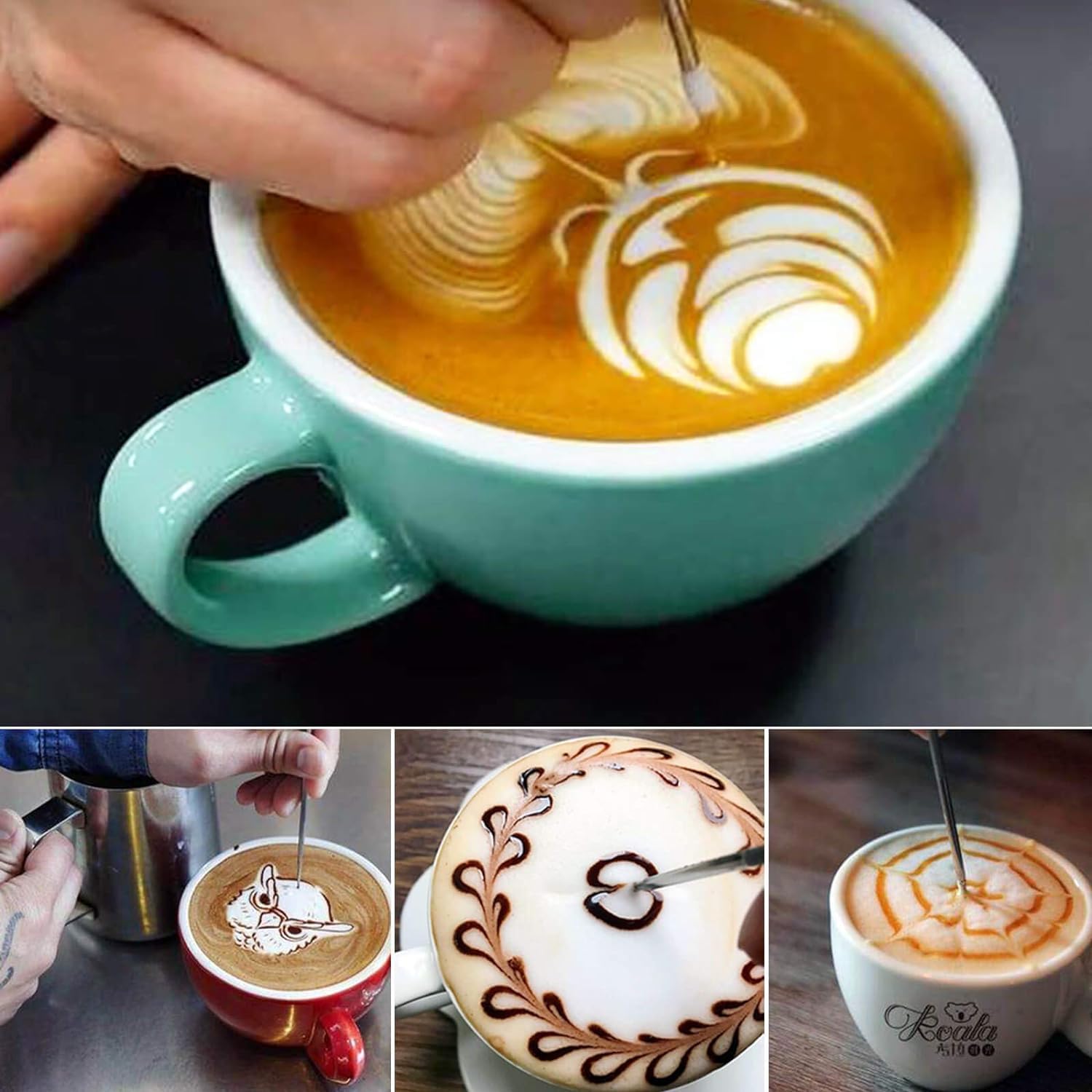 50oz Milk Frothing Pitcher, Stainless Steel Espresso Steamer Frother Cup