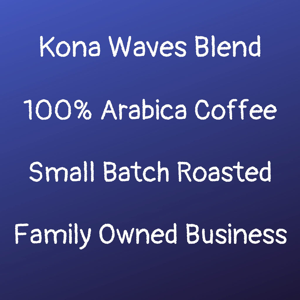 River Moon Coffee, Kona Coffee Whole Bean, Medium Roast, 5 lbs, Kona Waves Hawaiian Blend, Sustainably Farmed, 100% Arabica