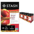 STASH Maple Apple Cider Herbal Tea, 108 Bags (6 Boxes of 18), Caffeine Free