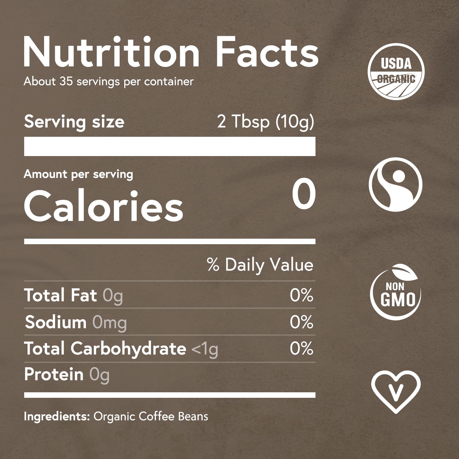 Fabula Coffee Light Roast Whole Beans - Organic - Low Acid - Single Origin - Non-GMO - Mold Free - 12 Ounces