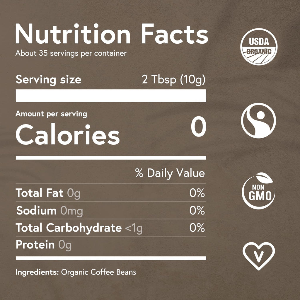 Fabula Coffee Dark Roast Whole Beans - Organic - Low Acid - Single Origin - Non GMO - Mold Free - 12 Ounces