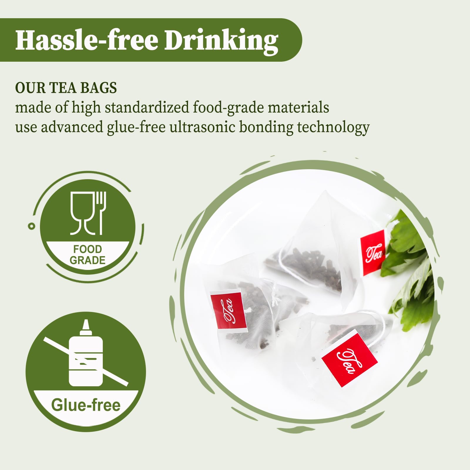 FullChea - Mugwort Tea Bags, 40 Count, Dried Mugwort Leaves