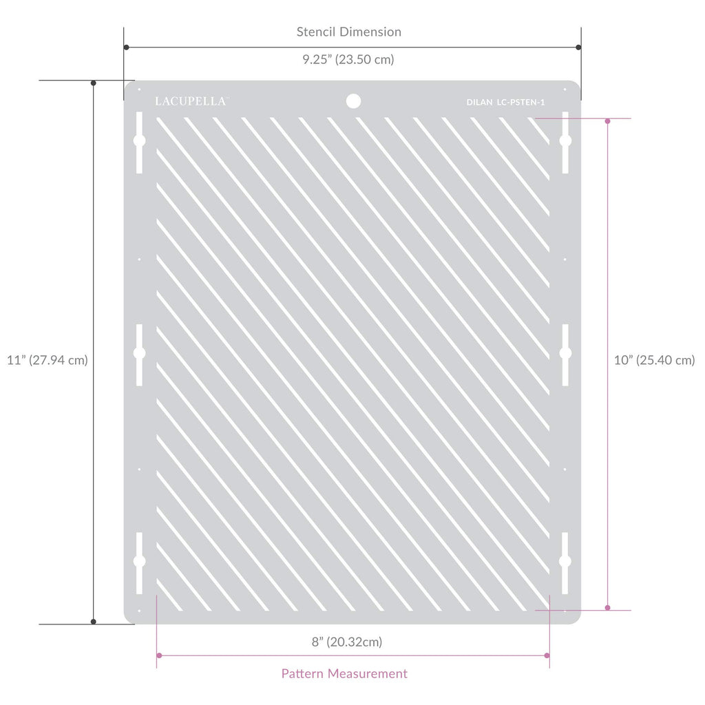 Lacupella Cake Decorating Stencil for Tall Buttercream Cake, Royal Icing, Ganache, Paint, Airbrush (KRISAN)