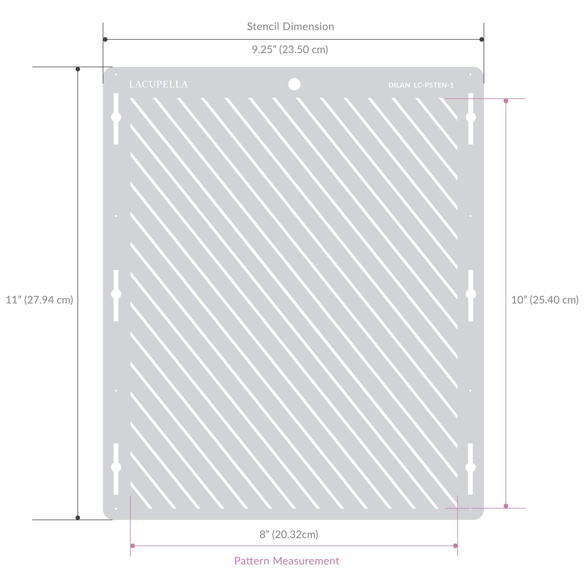 Lacupella Cake Decorating Stencil for Tall Buttercream Cake, Royal Icing, Ganache, Paint, Airbrush (KRISAN)