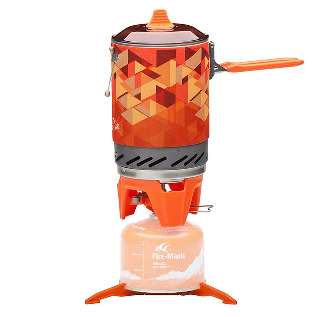 Fire-Maple Fixed Star X2 Backpacking Camping Stove System, Orange,22oz