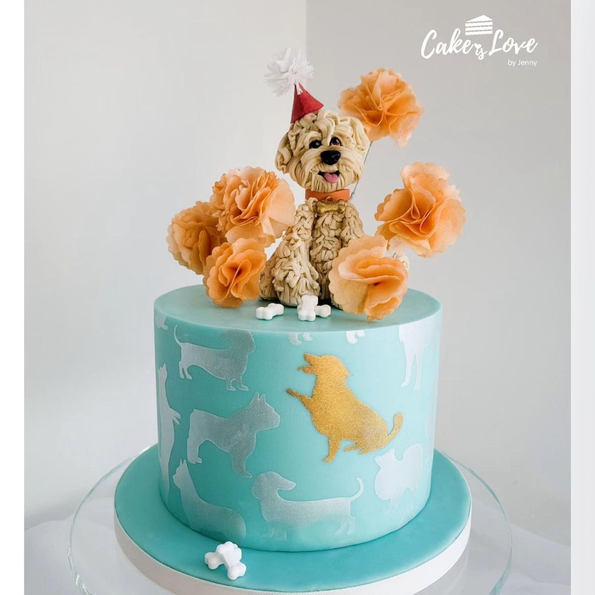 Lacupella Dog Pattern Large Cake and Baking Decorating Stencil (DOGGU)