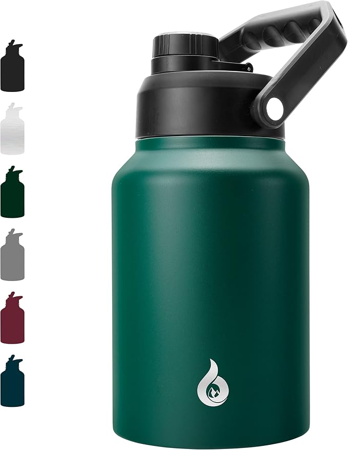 BJPKPK 64oz Insulated Water Bottle, Stainless Steel Vacuum Jug with Handle