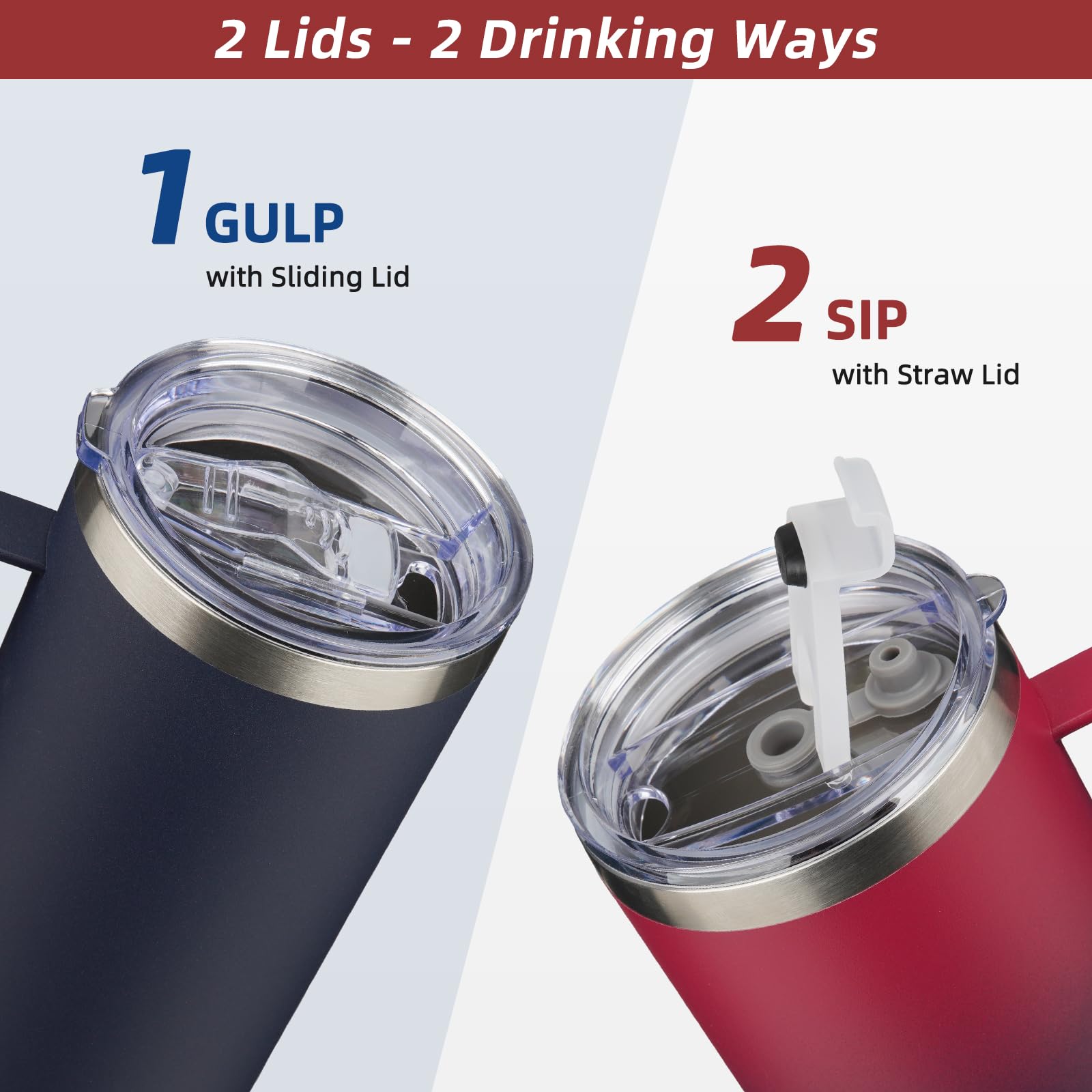 BJPKPK 32oz Insulated Coffee Mug with Handle, Stainless Steel Travel Mug