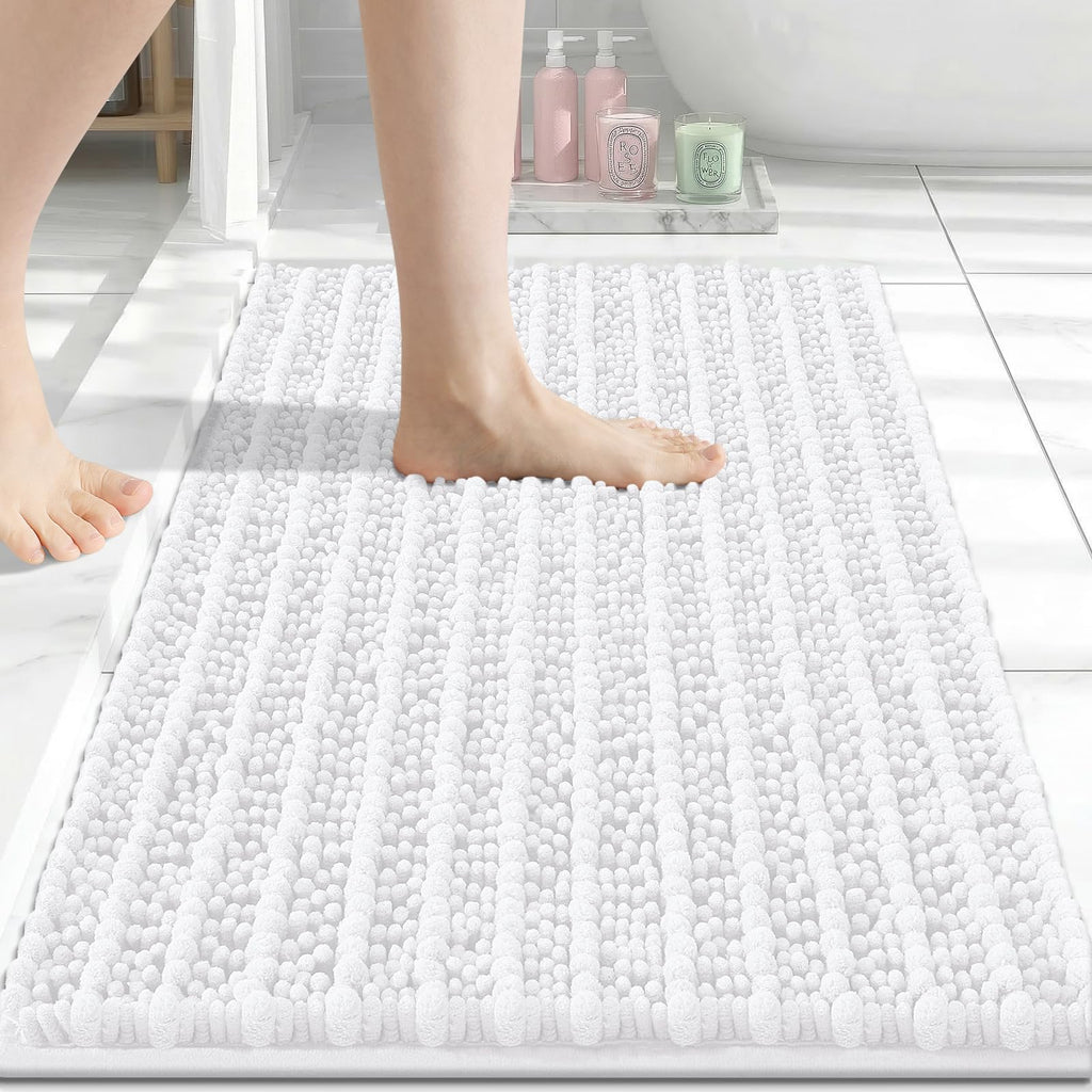 Arotive Bathroom Rugs Mat 30x17, Soft Absorbent Chenille Shaggy Bath Mat — 기타