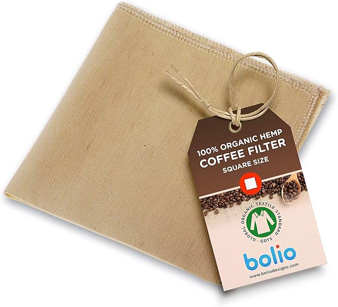 Bolio Organic Hemp Reusable Coffee Filter (1