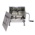 CMI Commercial Tilting Mixer Stainless Steel Manual Meat Mixers with Lid, 35Lb/20L Tilt Tank,(Mixing Maximum 35Lb for Meat),Sausage Mixer Machine Meat Processing Equipment(20L/35Lb-Tilt Tank(Gear))