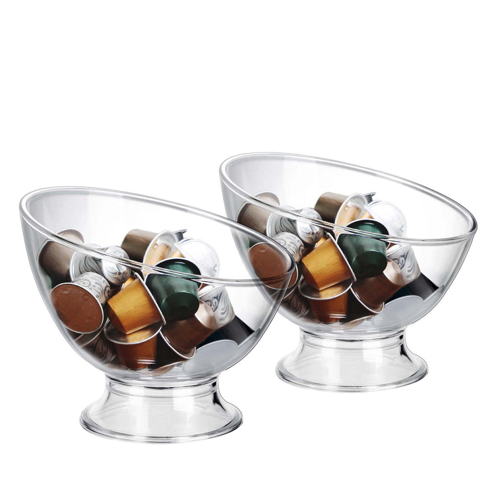 MOLFUJ Coffee Pod Holder, Clear K Cup Holder Plastic, Espresso Pod Holders for Counter Small, Pod Storage for K Cups, Vertuo Capsule Creamer Organizer for Coffee Bar
